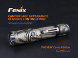 EdisonBright Fenix PD35 TAC 1000 Lumen CREE XP-L LED Tactical Flashlight with BBX3 Battery Carry case Bundle