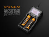 Fenix are-A2 Home/in-car Battery Charger for 21700/18650/16340 with EdisonBright BBX5 Battery Carry case Bundle