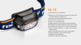Fenix HL15 200 Lumen CREE LED light weight jogging Headlamp (puple color body)