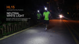 Fenix HL15 200 Lumen CREE LED light weight jogging Headlamp (puple color body)