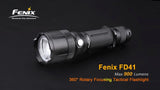 Fenix FD41 CREE LED 1000 lumen variable focus flashlight zoomable military light