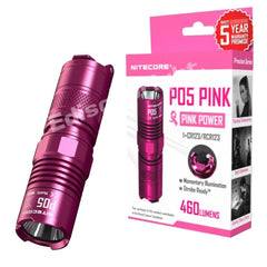 NITECORE P05 PINK 460 Lumens high intensity CREE LED Strobe Ready Flashlight