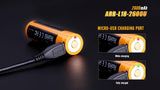 Fenix ARB-L18-2600U Direct USB rechargeable 18650  3.6v  Li-ion 3.6v 2600mAh Battery
