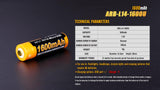 Fenix ARB-L14-1600U direct USB rechargeable 14500 1600mAh Li-ion battery