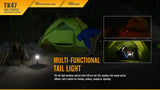 Brand New TK47 1300 Lumens CREE LED Dual-purpose Flashlight with SOS, RED Flasher