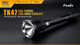 Brand New TK47 1300 Lumens CREE LED Dual-purpose Flashlight with SOS, RED Flasher