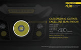 Nitecore NU30 400 Lumens USB Rechargeable Headlamp CREE XP-G2 S3 LED Built-In Li-Ion battery pack
