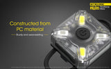 New Nitecore NU05 35 Lumens LED Headlamp Mate cautionary RED / White light flasher