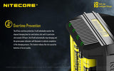 New Nitecore i8 smart batteries charger with 8 independent channels & PowerBank compatible