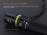Fenix UC30 2017 1000 Lumens CREE LED USB rechargeable Flashlight with AC/DC chargers