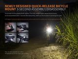 New UPGRADE Fenix BC30R 1800 Lumens LED BIKE LIGHT Dual-Distance beam system with  Built-in 5200mAh/3.7v rechargeable