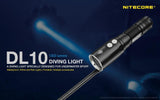 Nitecore DL10 1000 Lumens White, Red Light LED Scuba Diving underwater-sport Flashlight