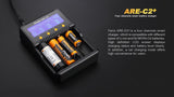 Brand New Fenix ARE-C2+Plus Four channel multi-battery smart charger