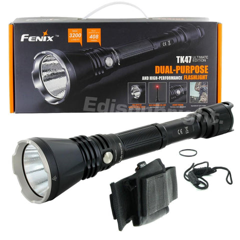 Fenix TK47UE 3200 Lumen CREE LED Police Flashlight wit SOS,RED Flasher
