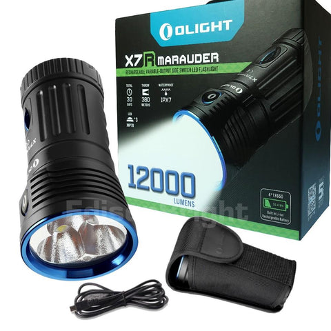 Brand New OLIGHT X7R Marauder 12,000 Lumens rechargeable LED Flashlight/Searchlight