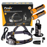 New Fenix HP30R 1750 Lumens CREE LED rechargeable headlamp with two 18650 batteries