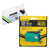 New Nitecore NU20 360 Lumens CREE LED USB rechargeable runners Headlamp with USB cable included.