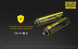 Nitecore NL1834R 18650 3400mAh 3.6v protected Micro-USB rechargeable Lithium Ion (Li-ion) Button Top Battery