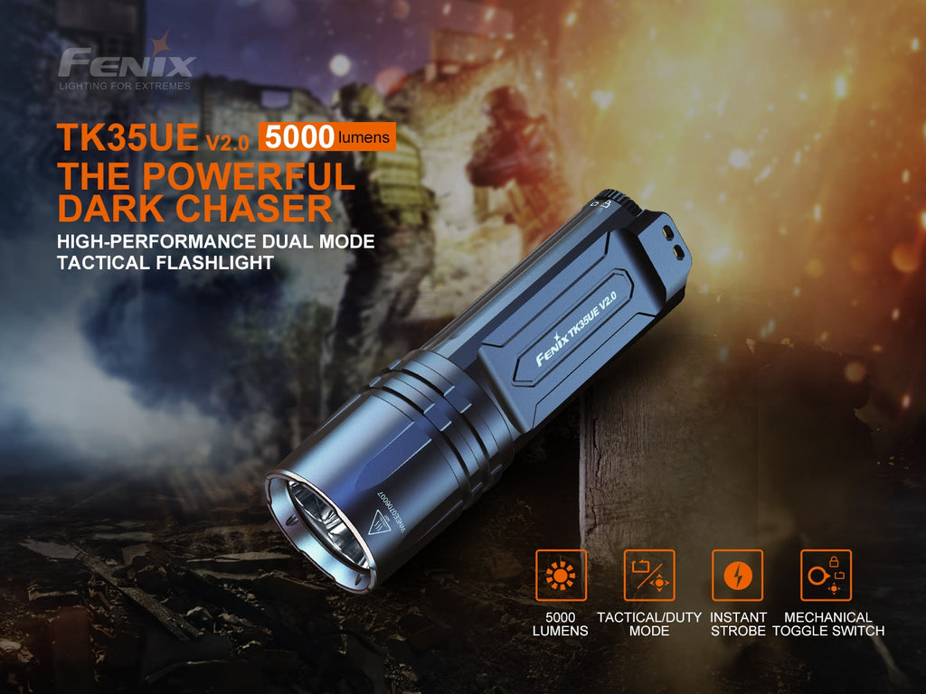 Fenix TK35UE v2.0 5000 Lumen Tactical Flashlight